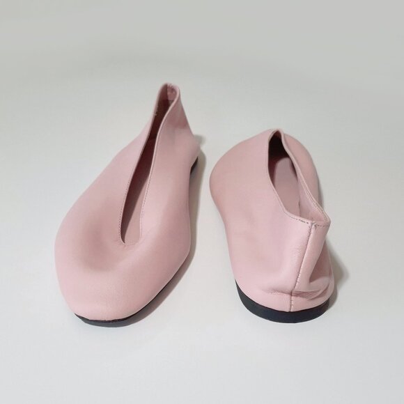 NWOT Zara pink leather ballerina flats, EU 36 - Picture 9 of 12